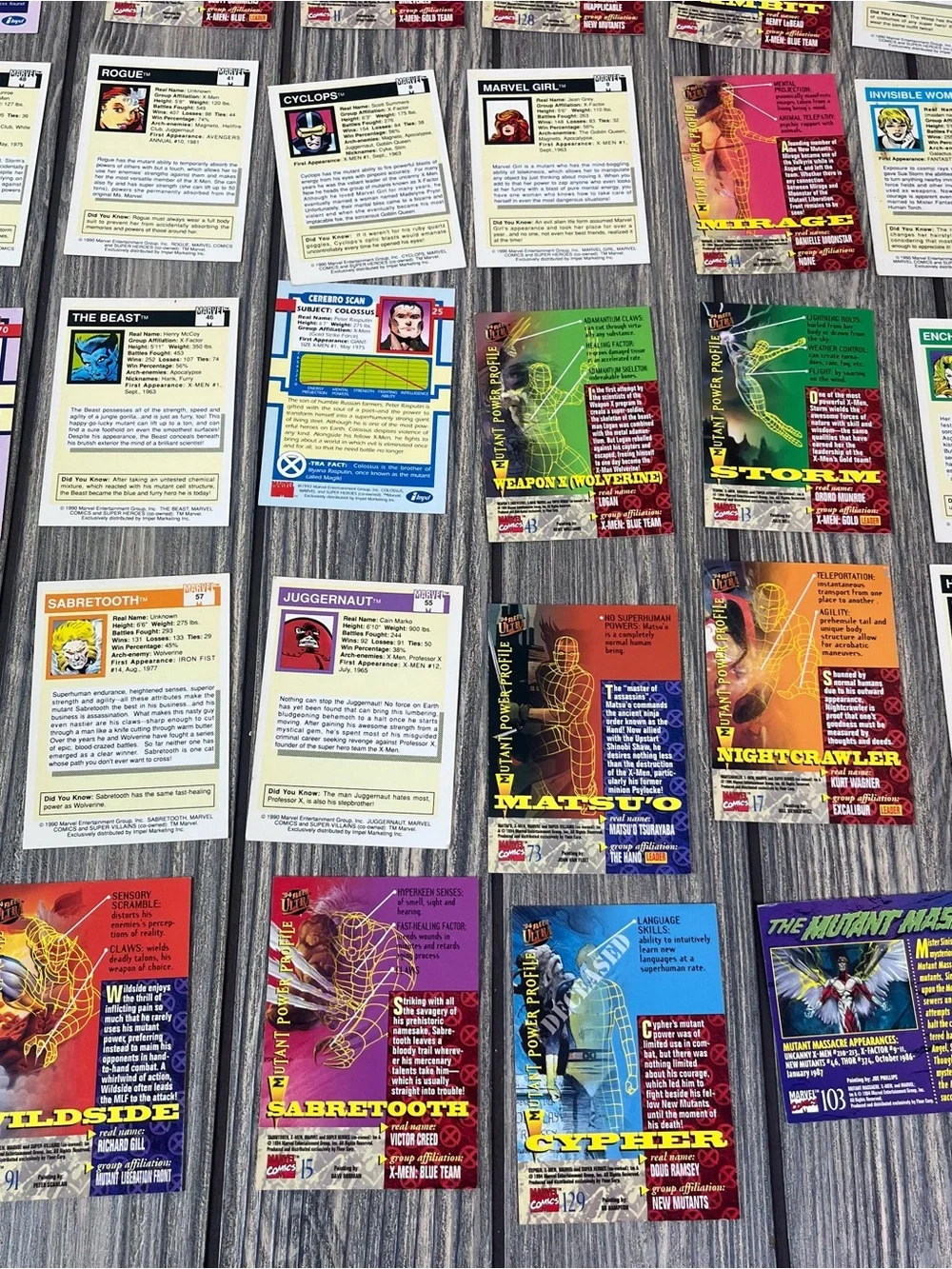 Super Hero and Villain Trading Cards